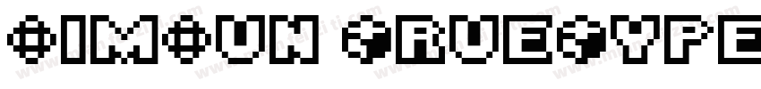 SimSun TrueType(CID)字体转换